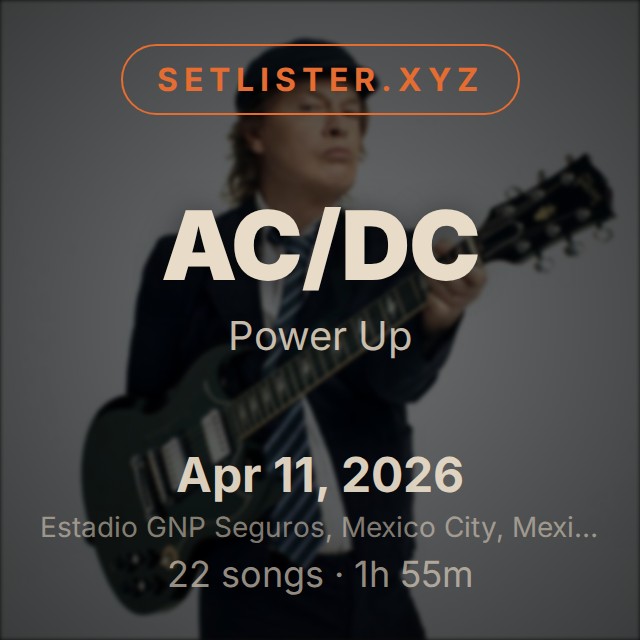 AC/DC — Power Up setlist playlist on Spotify