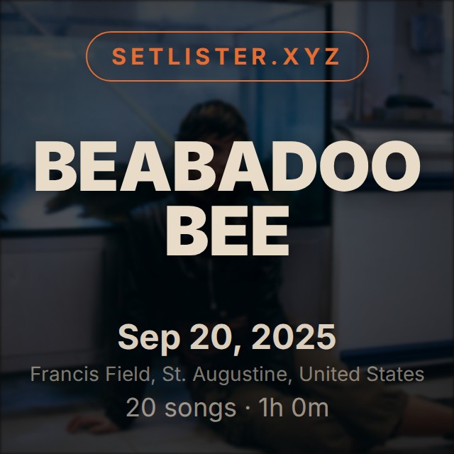 beabadoobee setlist playlist on Spotify