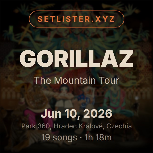 Gorillaz — The Mountain Tour setlist playlist on Spotify