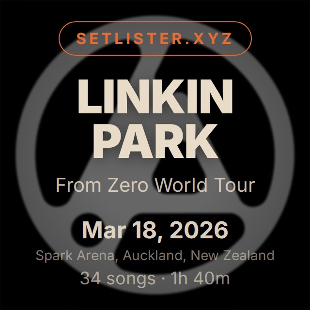 Linkin Park — From Zero World Tour setlist playlist on Spotify