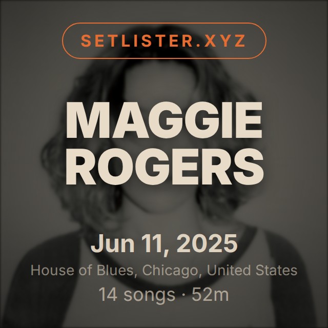 Maggie Rogers setlist playlist on Spotify