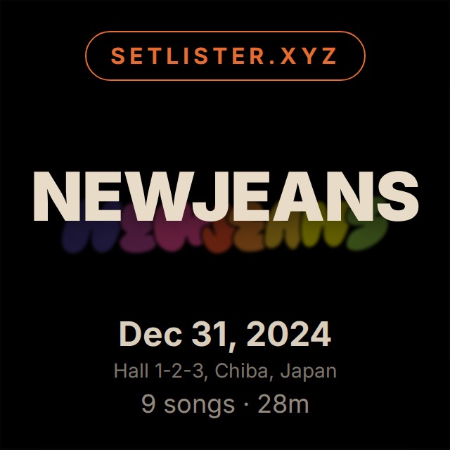 NewJeans setlist playlist on Spotify