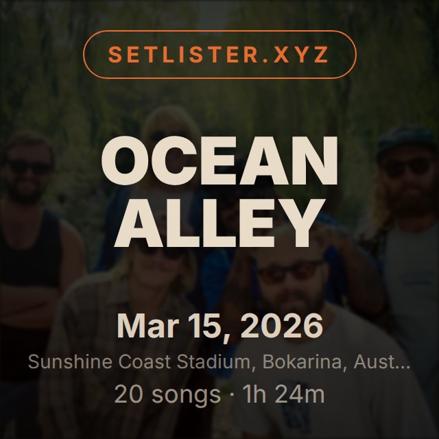 Ocean Alley setlist playlist on Spotify