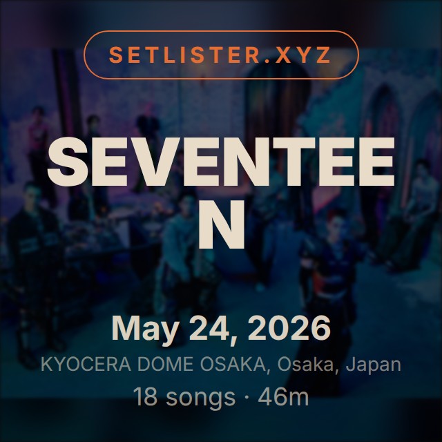 SEVENTEEN setlist playlist on Spotify