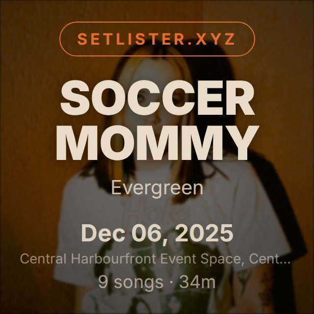 Soccer Mommy — Evergreen setlist playlist on Spotify