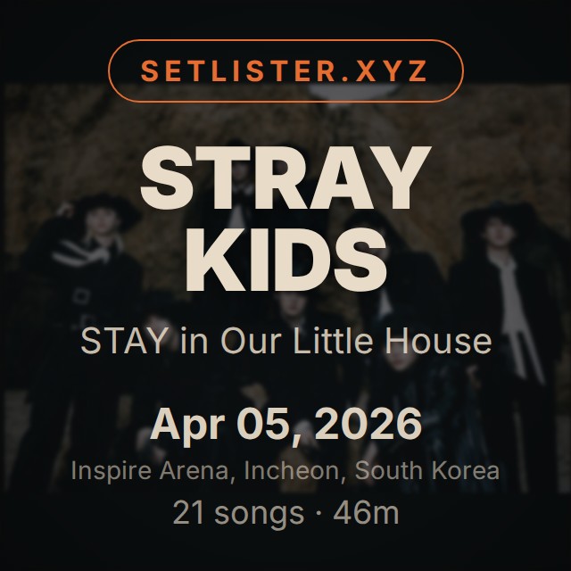 Stray Kids — STAY in Our Little House setlist playlist on Spotify