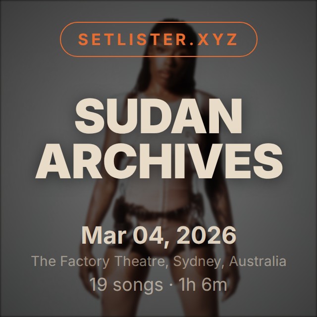Sudan Archives setlist playlist on Spotify