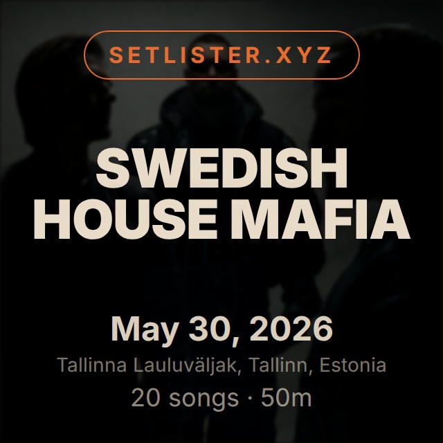 Swedish House Mafia setlist playlist on Spotify