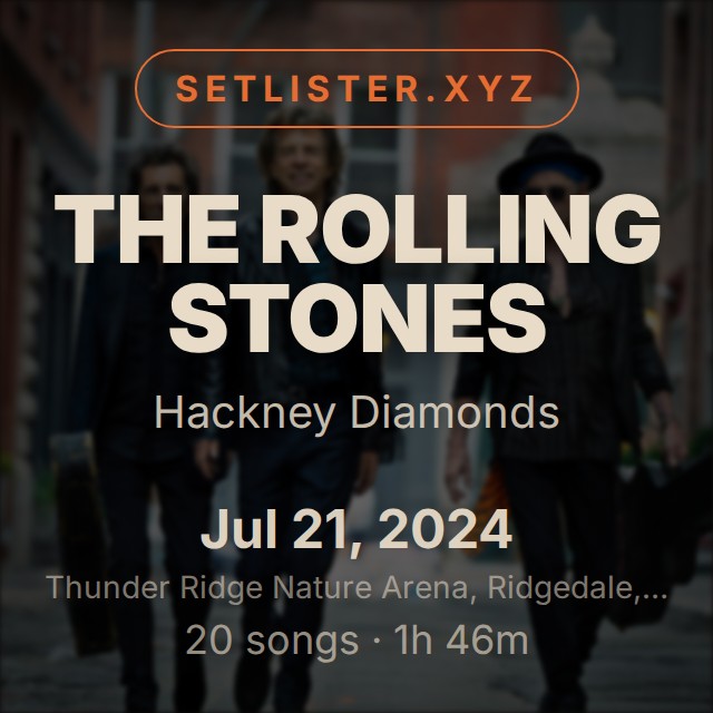 The Rolling Stones — Hackney Diamonds setlist playlist on Spotify